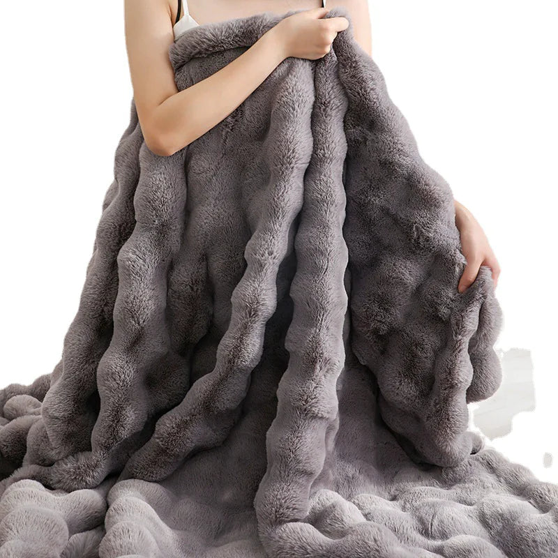 Cozy Luxe Ultra Soft Velvet Throw Blanket