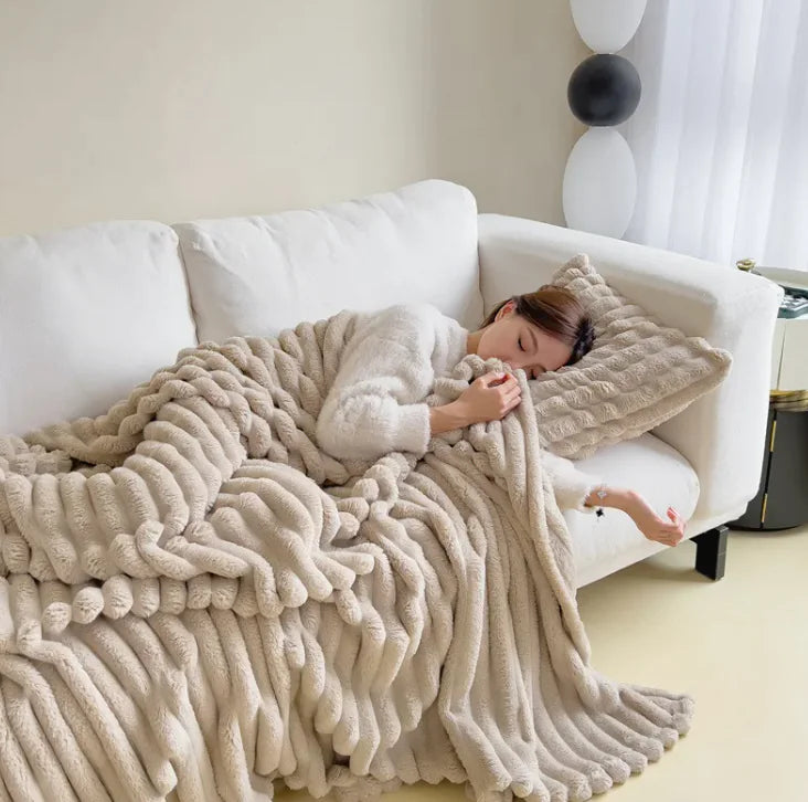 Cloud Soft Heavyweight Flannel Comfort Blanket