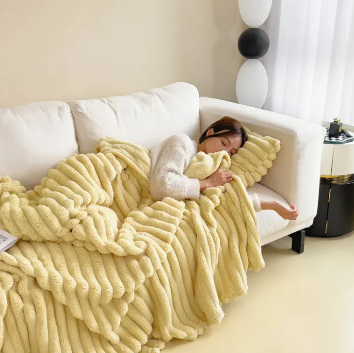 Cloud Soft Heavyweight Flannel Comfort Blanket