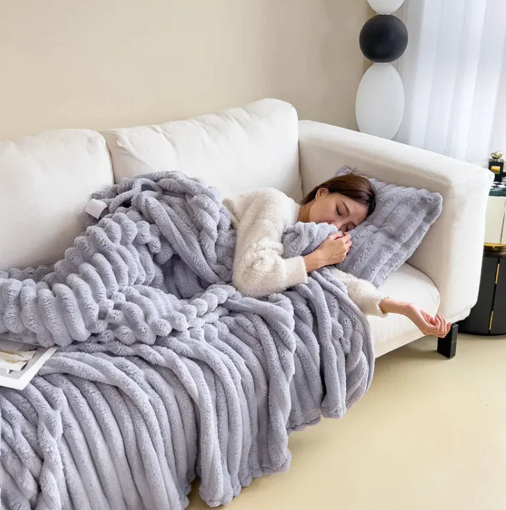 Cloud Soft Heavyweight Flannel Comfort Blanket