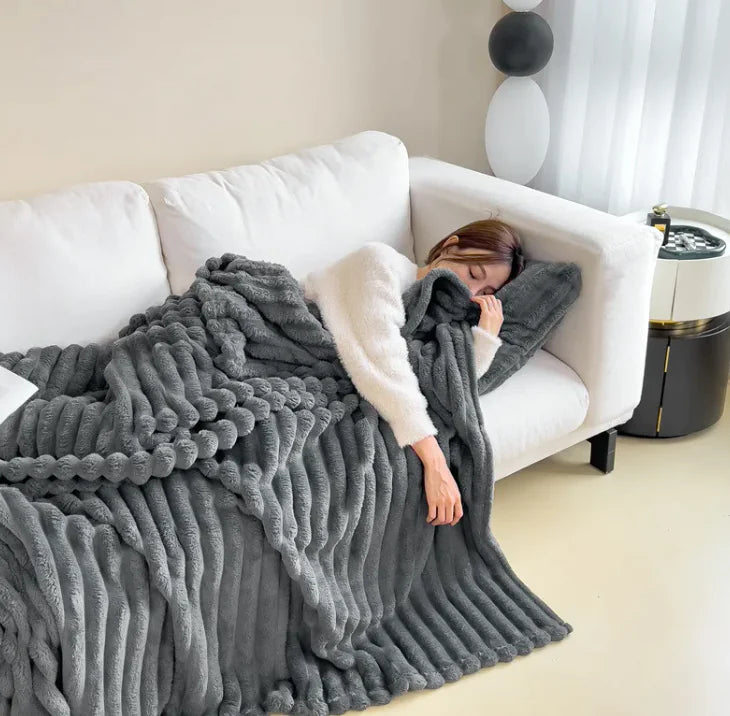 Cloud Soft Heavyweight Flannel Comfort Blanket
