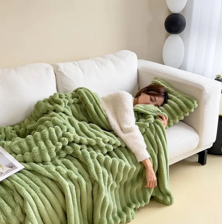 Cloud Soft Heavyweight Flannel Comfort Blanket