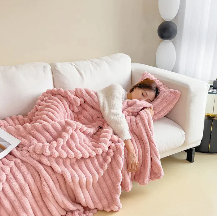 Cloud Soft Heavyweight Flannel Comfort Blanket
