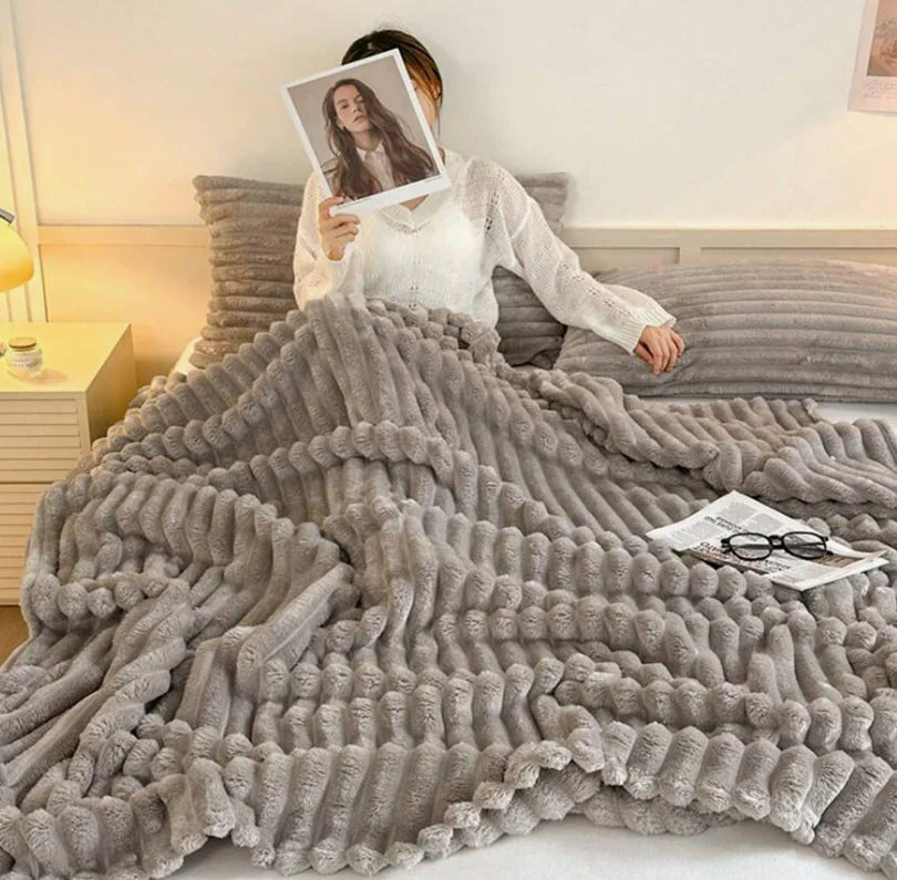 Cloud Soft Heavyweight Flannel Comfort Blanket