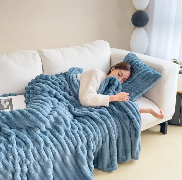 Cloud Soft Heavyweight Flannel Comfort Blanket