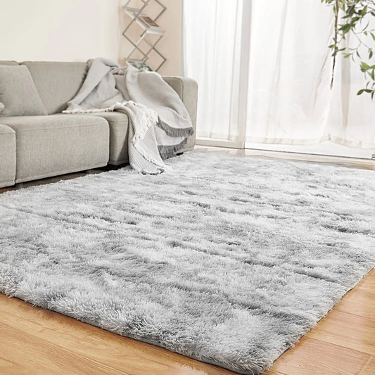 Cloud Soft Luxe Shag Rug 5x7 Mist Gray