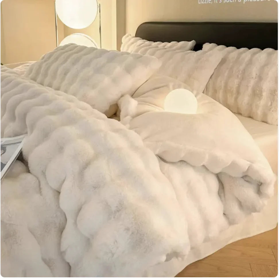Luxe Plush Dream Fleece 4 Piece Bedding Set