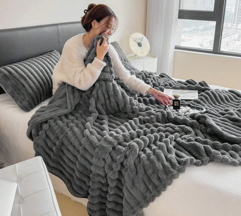 Cloud Soft Heavyweight Flannel Comfort Blanket