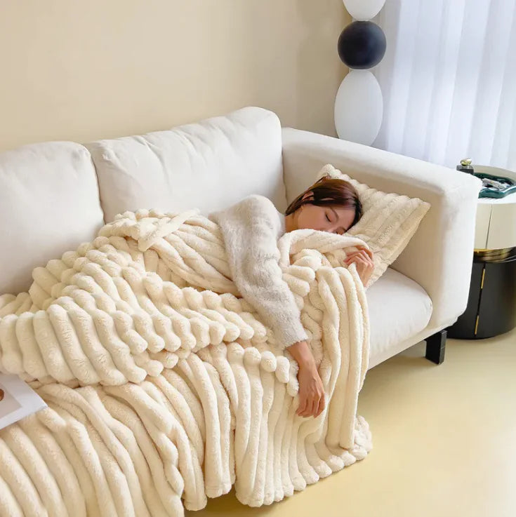 Cloud Soft Heavyweight Flannel Comfort Blanket